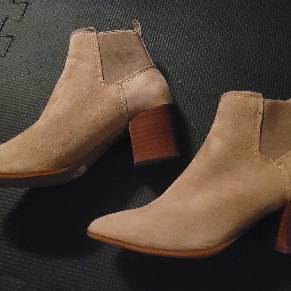 Tan Suede Ankle Boots